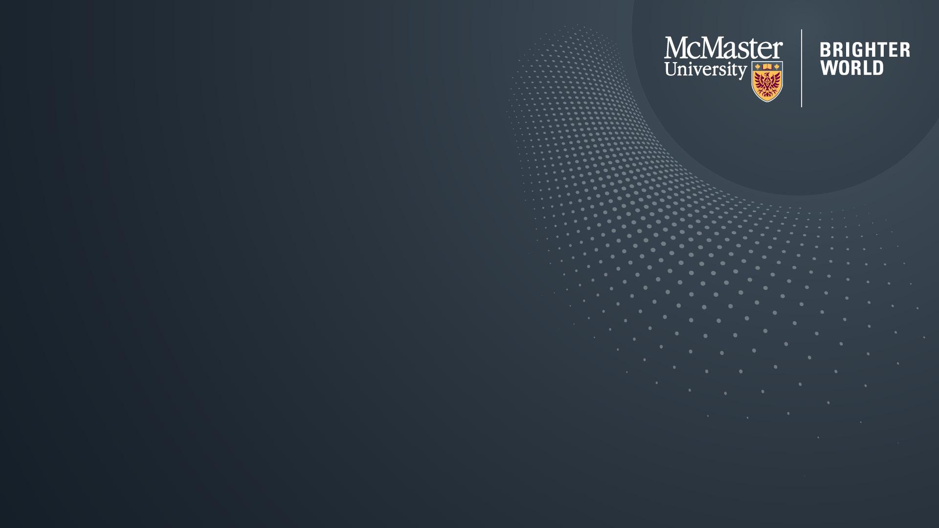 McMaster Branded Virtual Backgrounds – Brand Standards