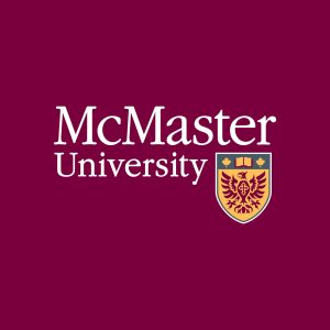 An image featuring the McMaster logo on a maroon background. The text is set in white, and the shield is a combination of heritage grey, heritage maroon and heritage gold. 