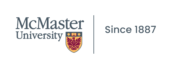 One of the various McMaster logos in circulation. The McMaster logo is on the left, the words "Since 1887" are on the right, and a solid vertical line separates the two.